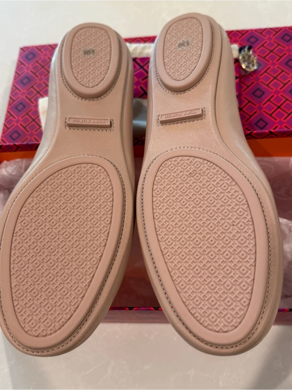 NIB Tory Burch Women’s Minnie Travel Ballet Flats in Goan Sand